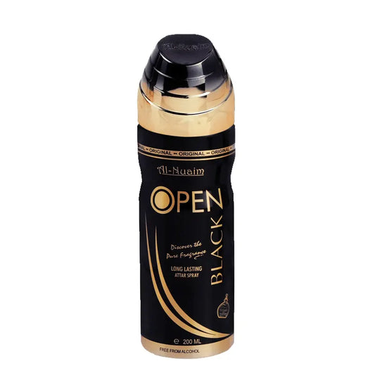 Open Black Deo 200ml - Bold Woody & Confident Fragrance