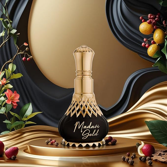 Al Nuaim Madavi Gold Attar - 9.9ml Mystic Series - Golden & Luxurious Scent