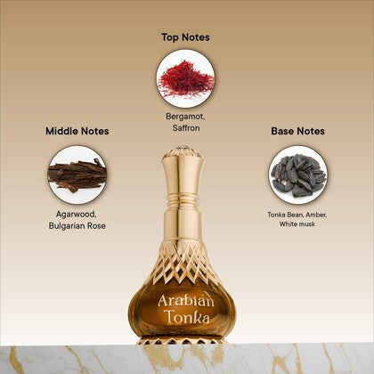 Al Nuaim Arabian Tonka Attar - 9.9ml Mystic Series - Warm & Rich Tonka Scent