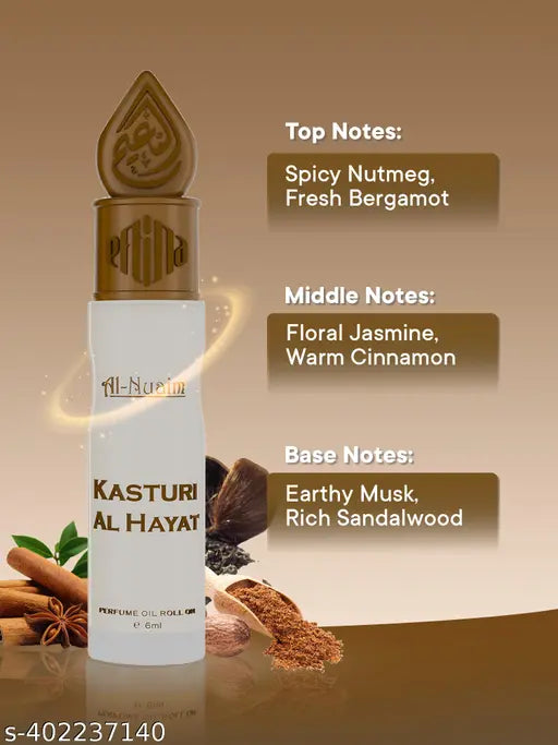Al Nuaim Kasturi E Hayat Attar 6ml